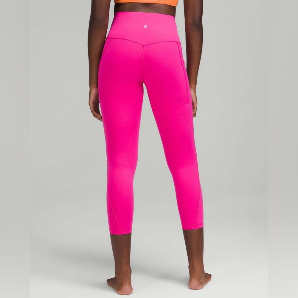 Lululemon Align High-Rise Pant with Pockets 25" Sonic Pink 4‎ Gym Yoga Workout - Picture 3 of 9